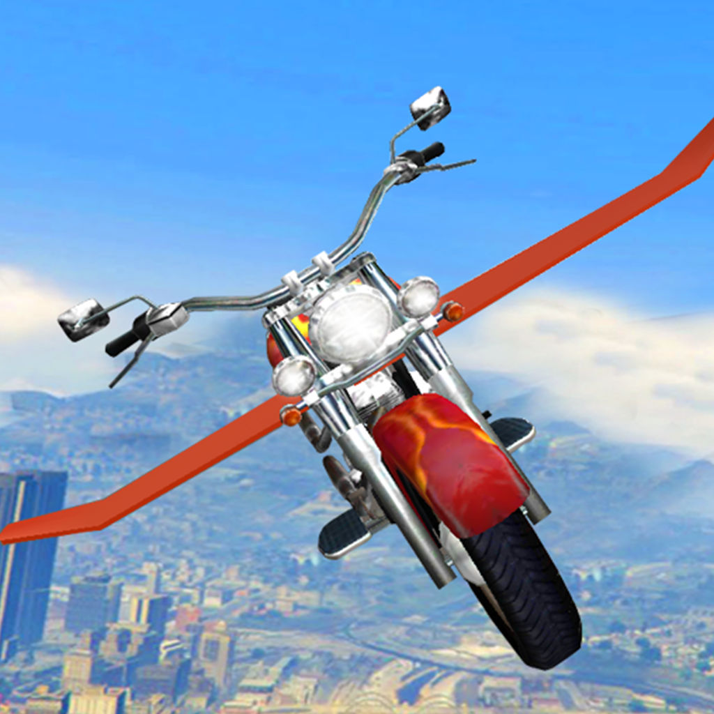 flying bike simulator : new driving moto rider