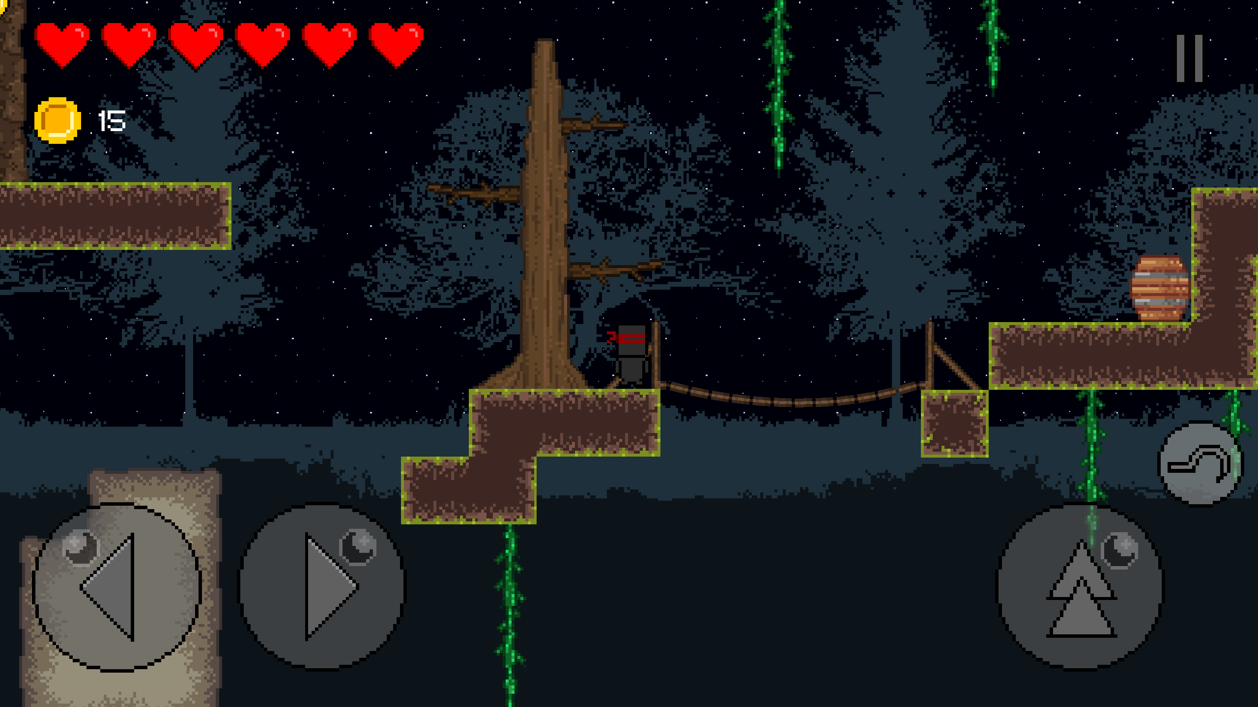 you will find yourself in a pixelart world playing as a 