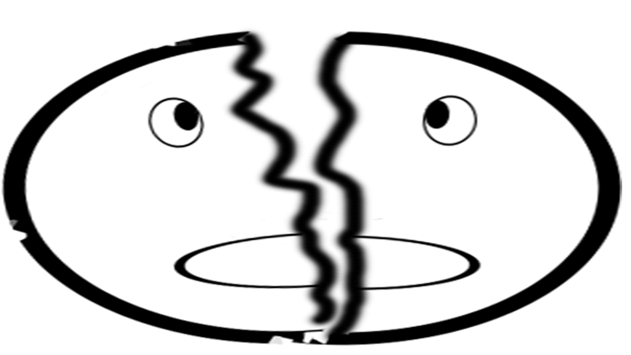 裂开