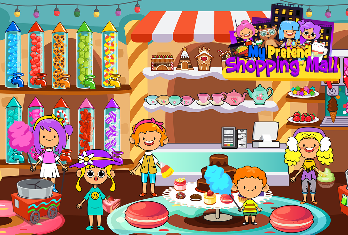 my pretend mall - kids shopping center town games