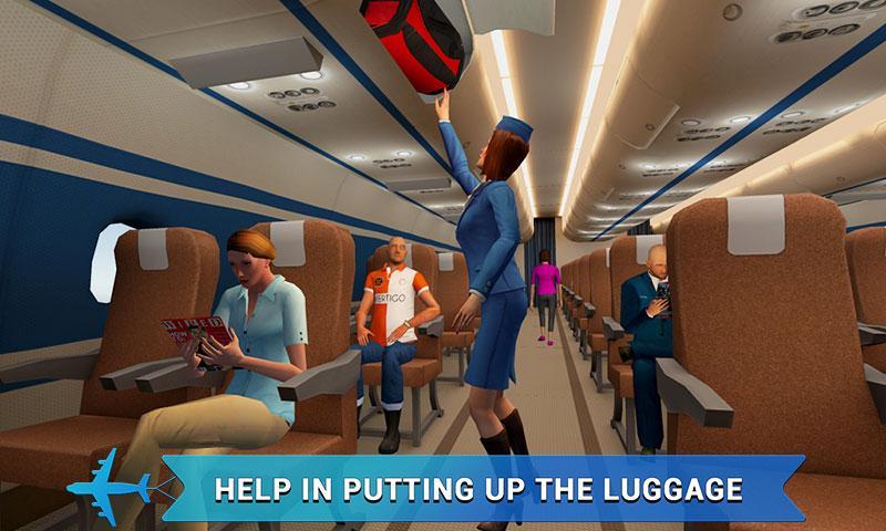 airplane flight attendant -career job sim