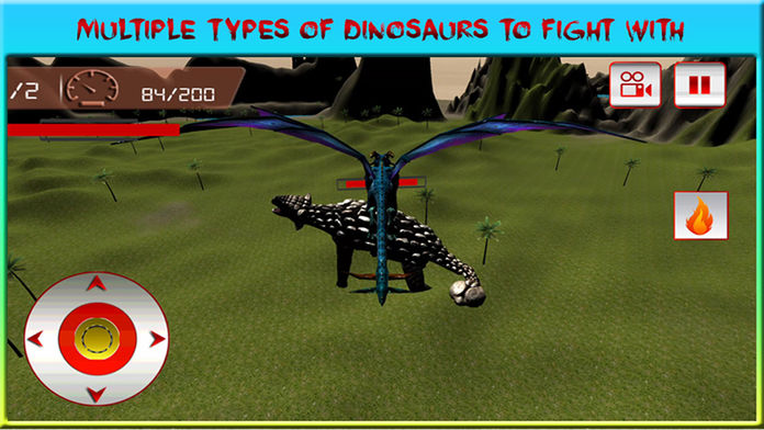 flying dragon warrior attack pro – monster vs dinosaur fighting