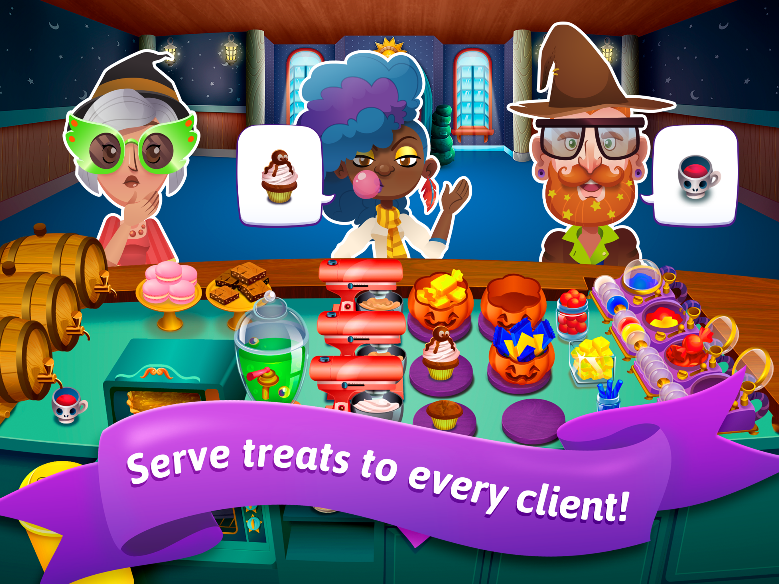 halloween candy shop - food cooking game