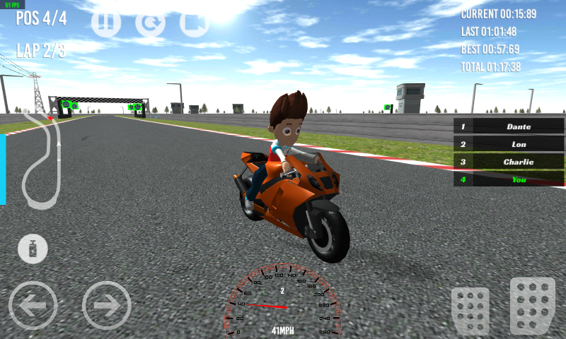 paw ryder moto racing 3d - paw racing patrol games