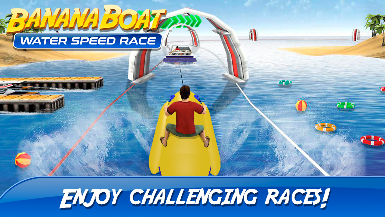 banana boat water speed race
