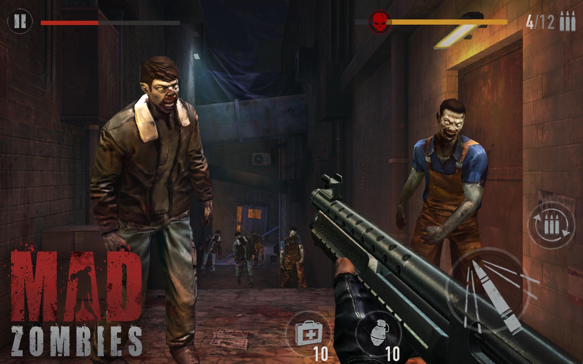 mad zombies:离线zombie games继续僵尸杀手的冒险