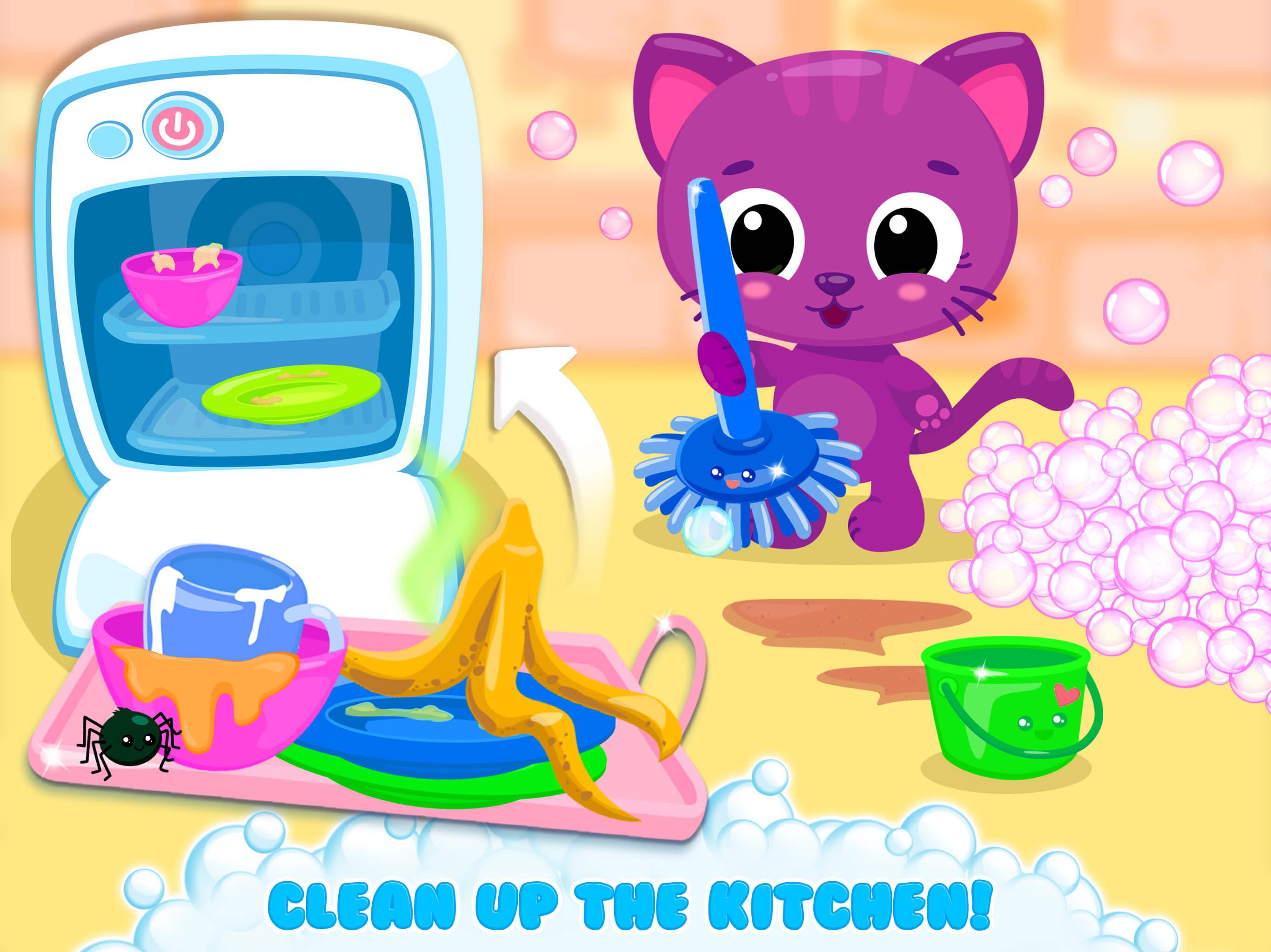 cute & tiny house cleanup - learn daily chores