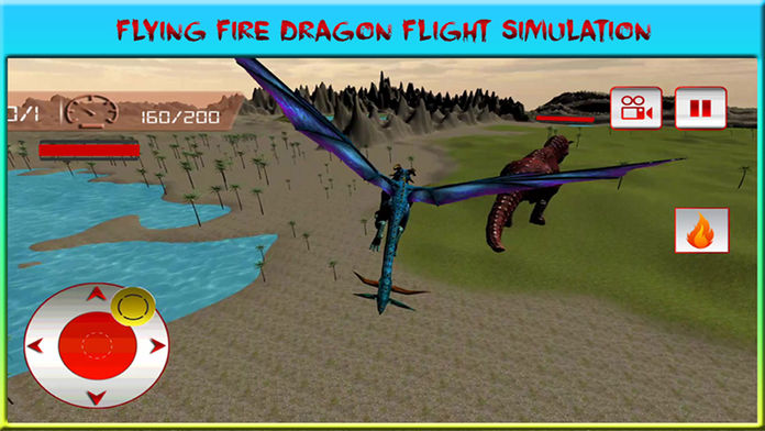 flying dragon warrior attack pro – monster vs dinosaur fighting