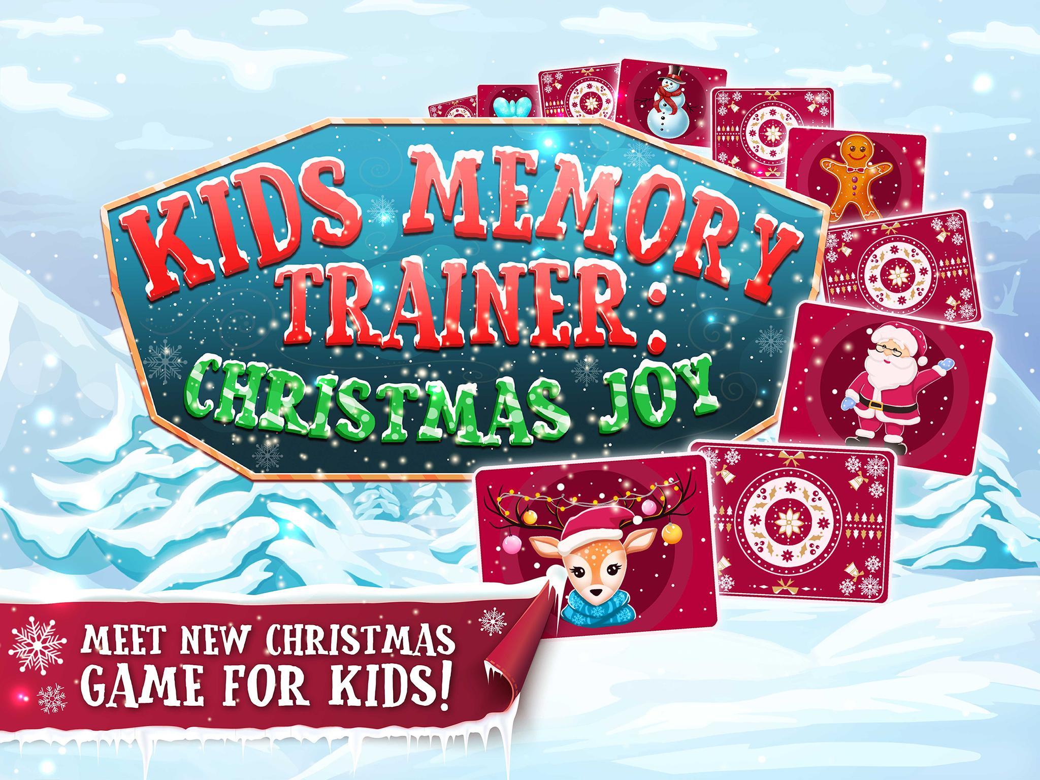 kids memory trainer: christmas joy