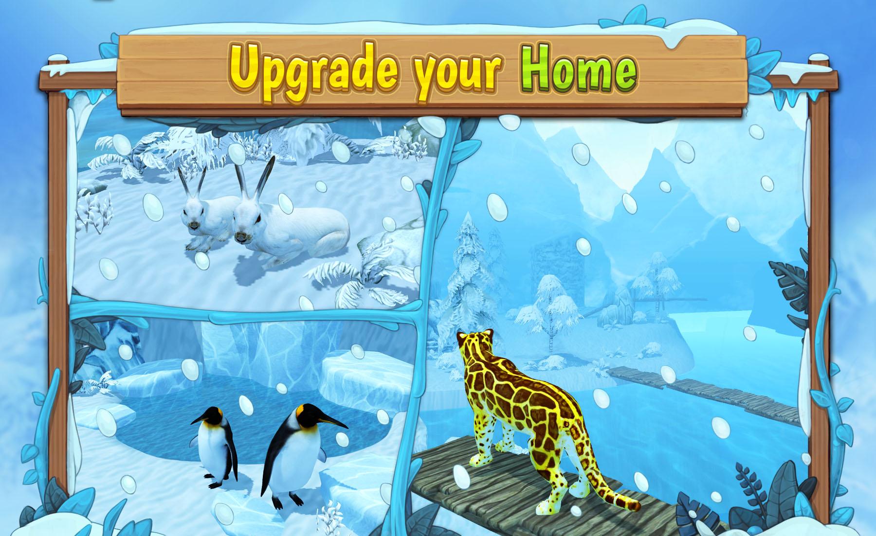 snow leopard family sim online