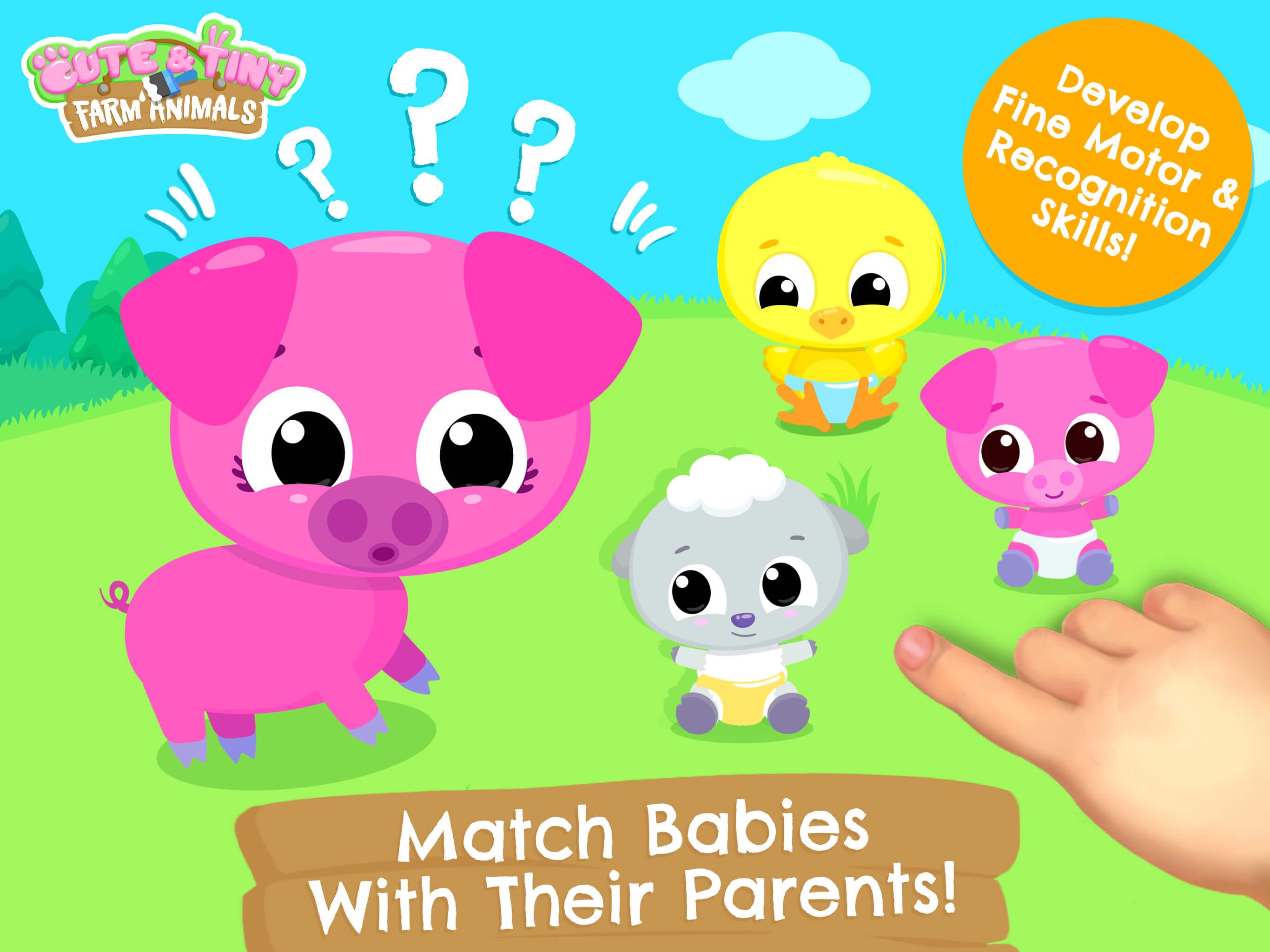 cute & tiny farm animals - baby pet village