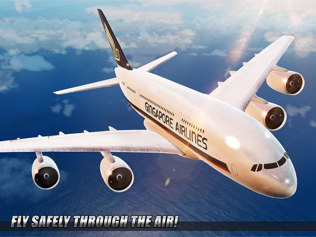 city airplane flight tourist transport simulator