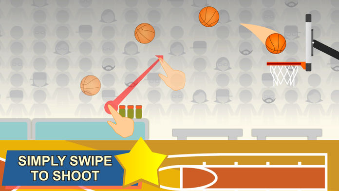 swipe shootout: basketball fun