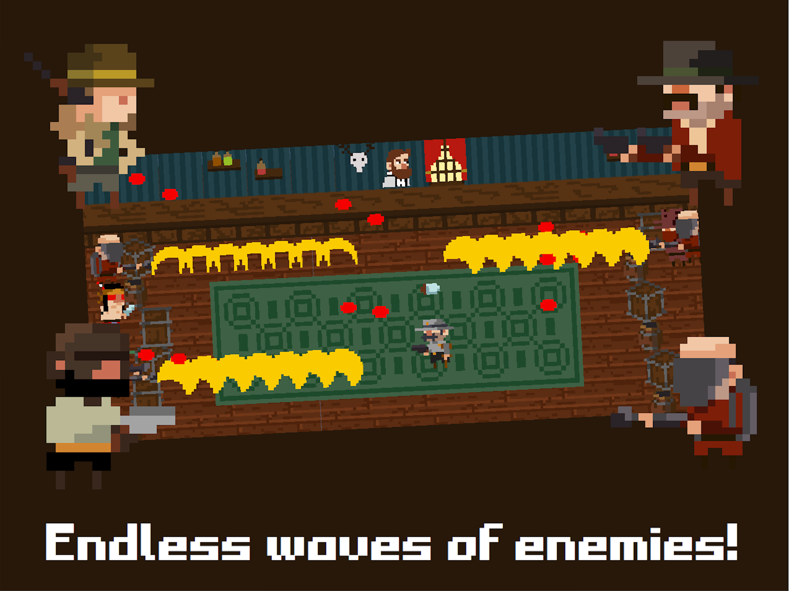 手机游戏《tiny wild west - endless 8-bit pixel bullet hell》1.