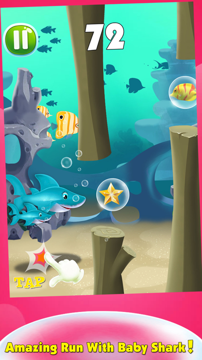 Baby & Mommy Shark Run Fun Do游戏截图