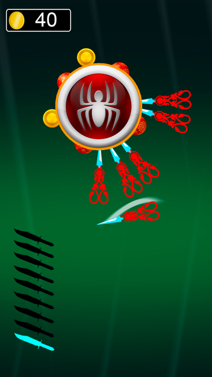 翻转刀击中目标板游戏截图