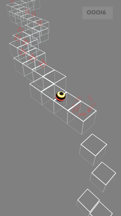 Neon Ball On The Wall游戏截图