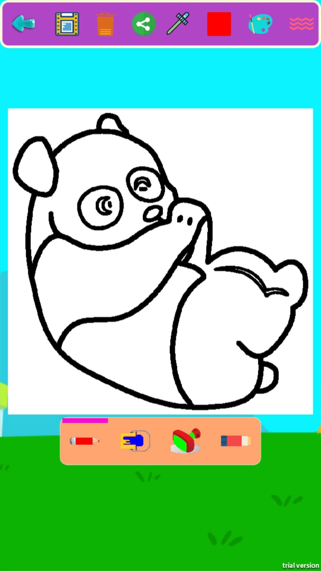 儿童涂色动物园游戏截图