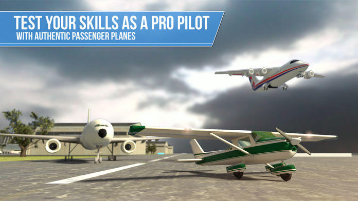 Plane Simulator PRO - landing, parking and take-off maneuvers - real airport SIM游戏截图