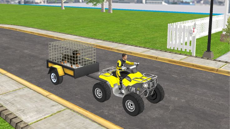 Pet Dog ATV Cargo Transport游戏截图