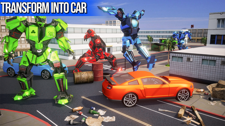 Bat Robot Car Transform Games游戏截图