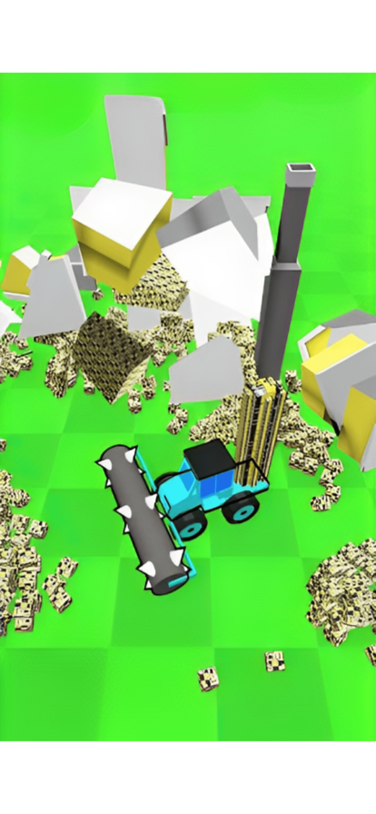 Idle Bulldozer City Demolish游戏截图