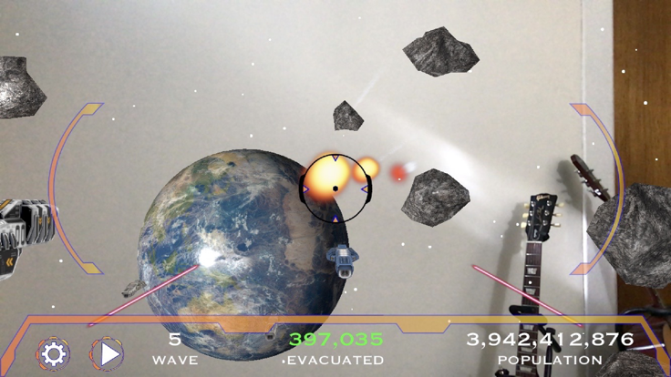 Asteroid Apocalypse AR游戏截图