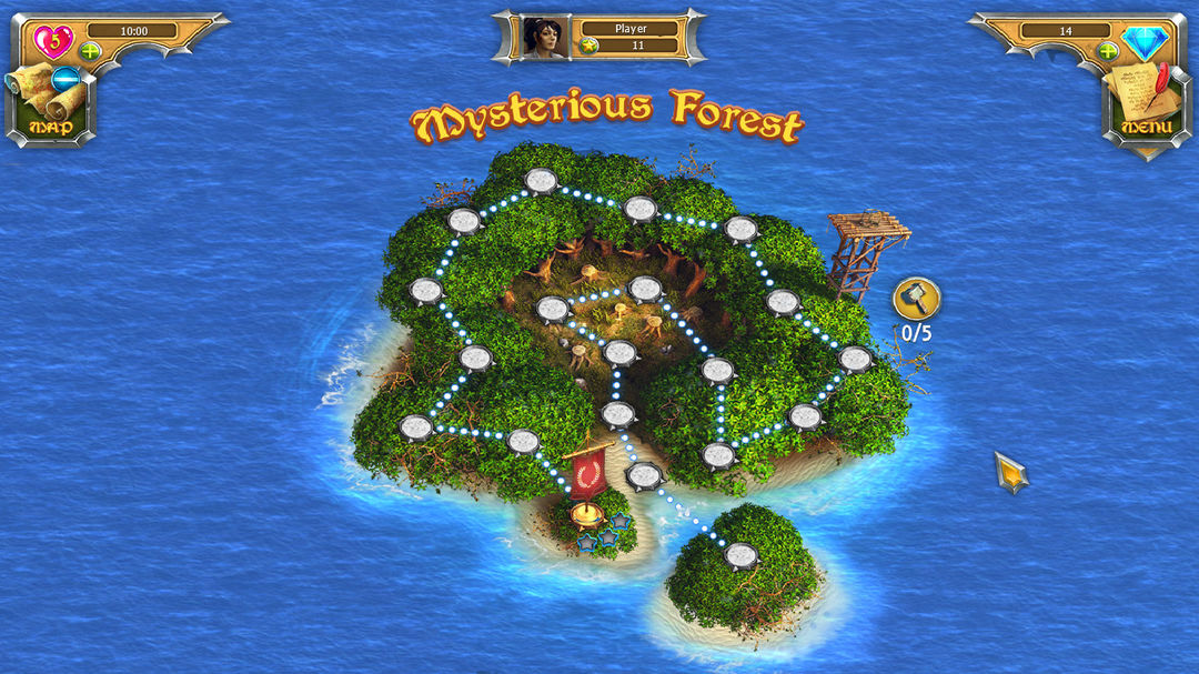 Mystic Journey: Tri Peaks Solitaire游戏截图