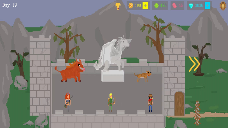 城堡守卫者 - 消灭无尽的丧尸!游戏截图