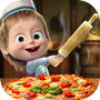 Masha and the Bear Pizza Makericon