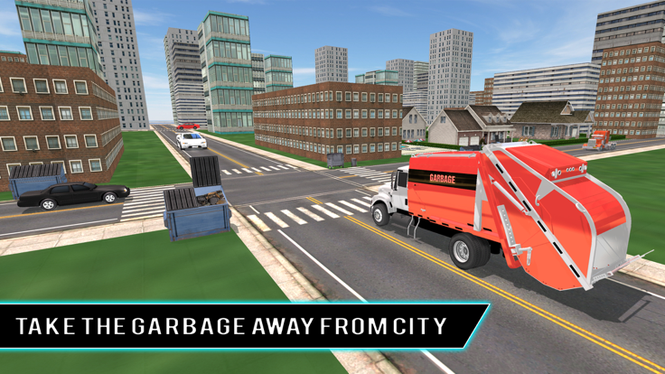 Real city garbage truck sim 3D游戏截图