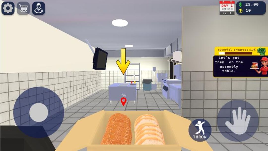 曼尼汉堡店双人厨房料理模拟器游戏截图