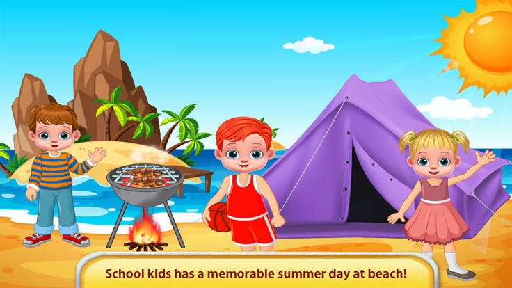 School Kids Summer Beach Fun游戏截图
