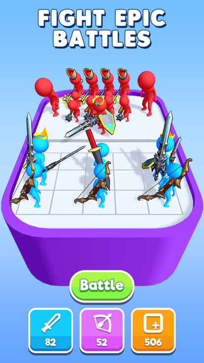 Merge Battle 3D游戏截图