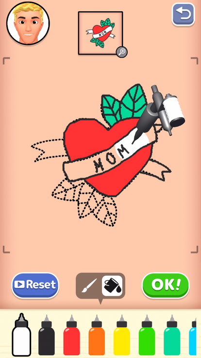 Dream Tattoo - drawing puzzle游戏截图