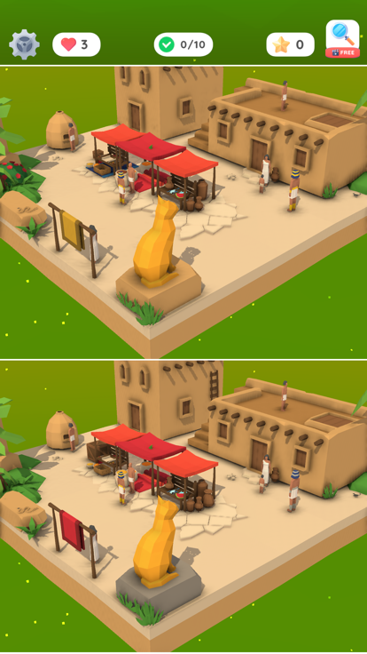 Differences 3D Hidden objects游戏截图