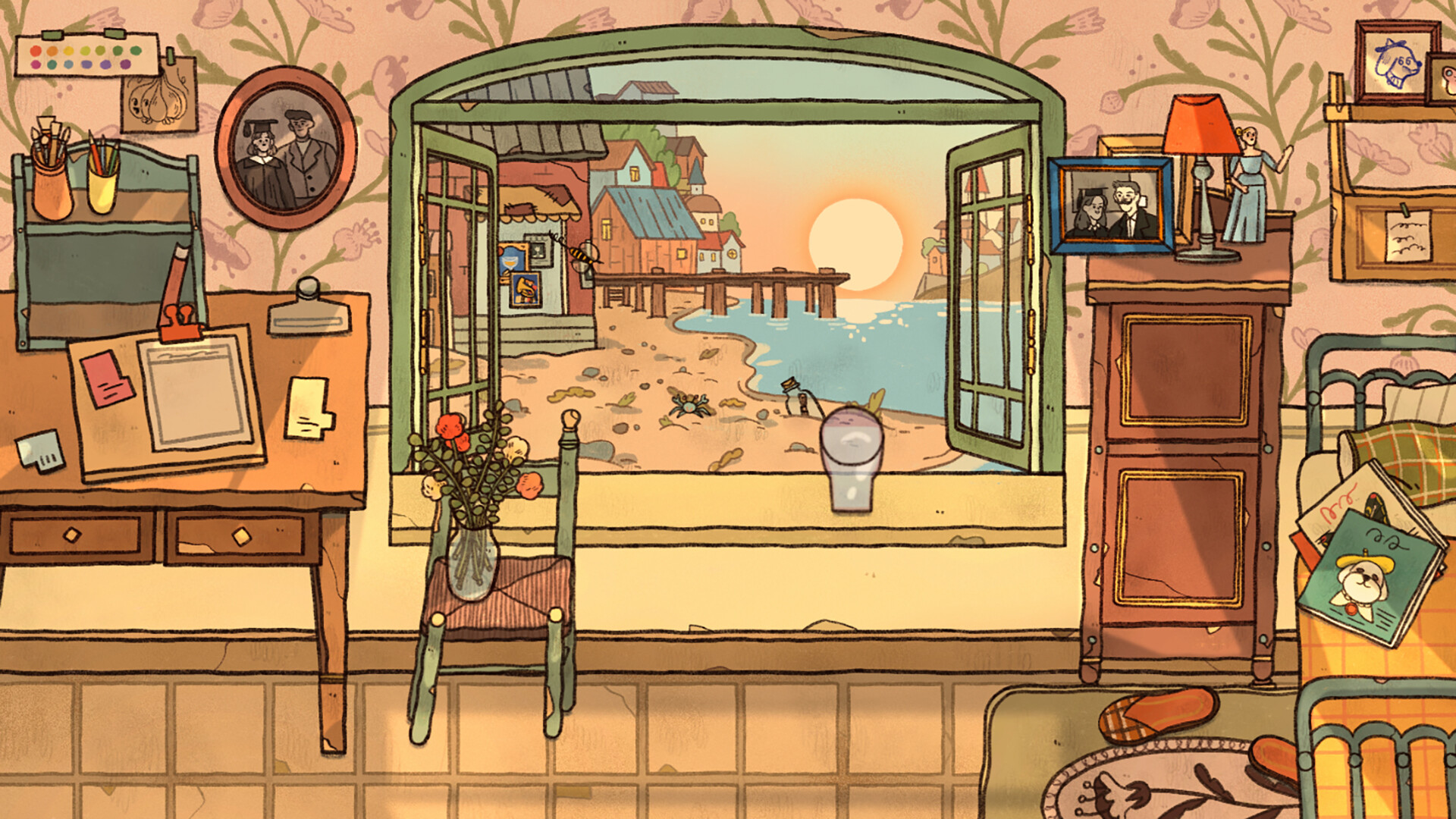 窗台上的蝴蝶游戏截图