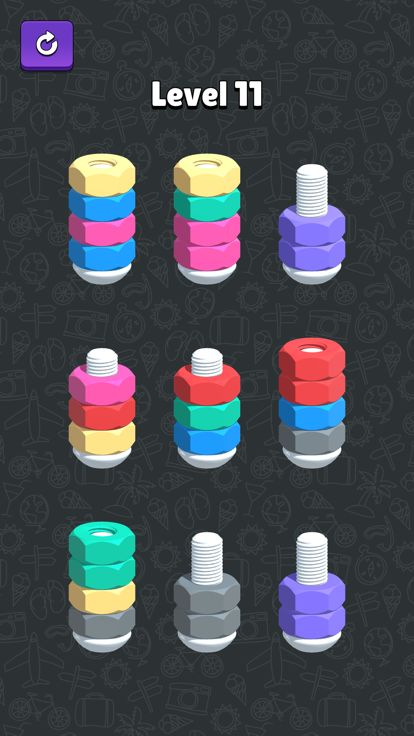 Nuts And Bolts Sort Puzzle游戏截图