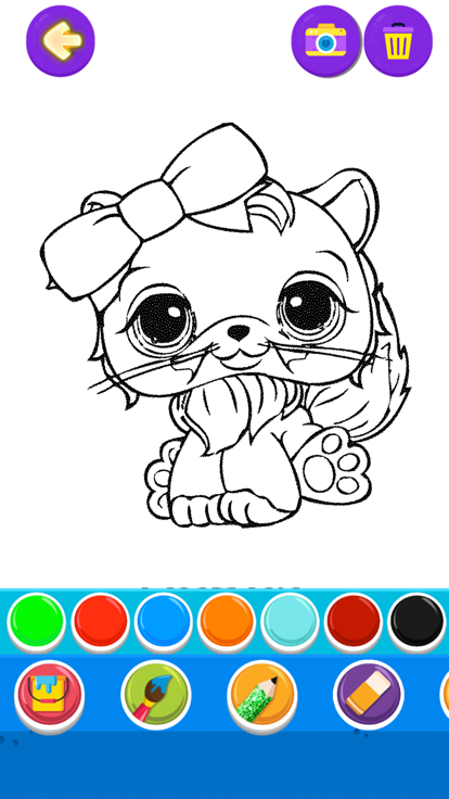 Littlest Sweety Pet Coloring游戏截图