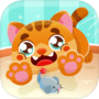 Cute cat games for children from 3 to 6 yearsicon
