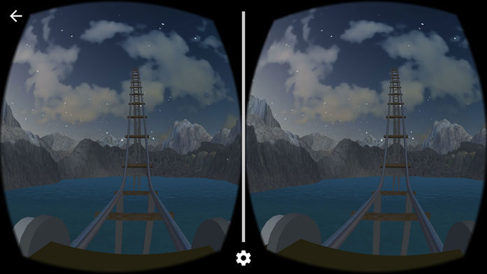 VR Mountain RollerCoaster for Cardboard Glasses游戏截图