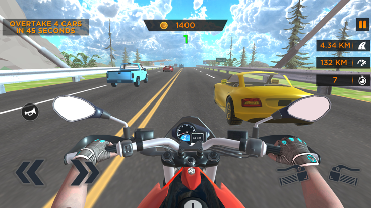 Highway Traffic Bike Rider XTR游戏截图