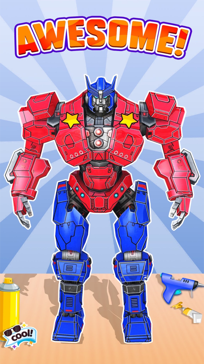 擎天柱机器人游戏 - DIY 游戏 - 机器人游戏游戏截图