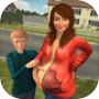 新生婴儿怀孕的妈妈：幸福的家庭游戏icon