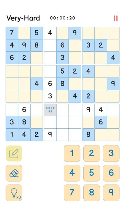 Sudoku - 9x9游戏截图