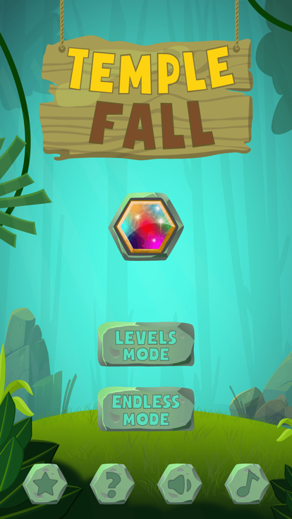 Temple Fall - Hexagon Drop游戏截图