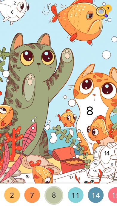 Colorscapes - 番号順に色塗り游戏截图