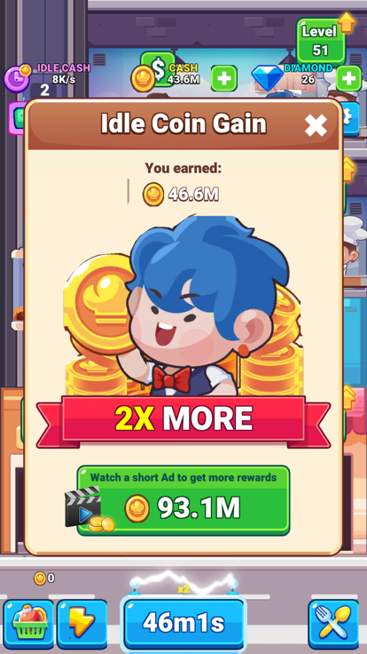 Idle Canteen Tycoon: Idle Food游戏截图