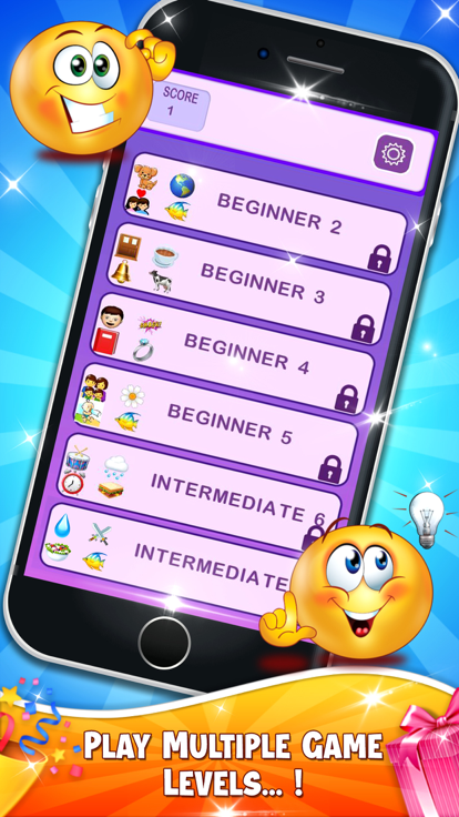 Word Emoji Quiz Guess Game游戏截图