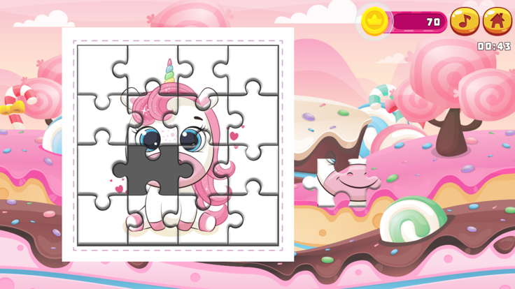 Kawaii Unicorn Jigsaw Puzzles游戏截图
